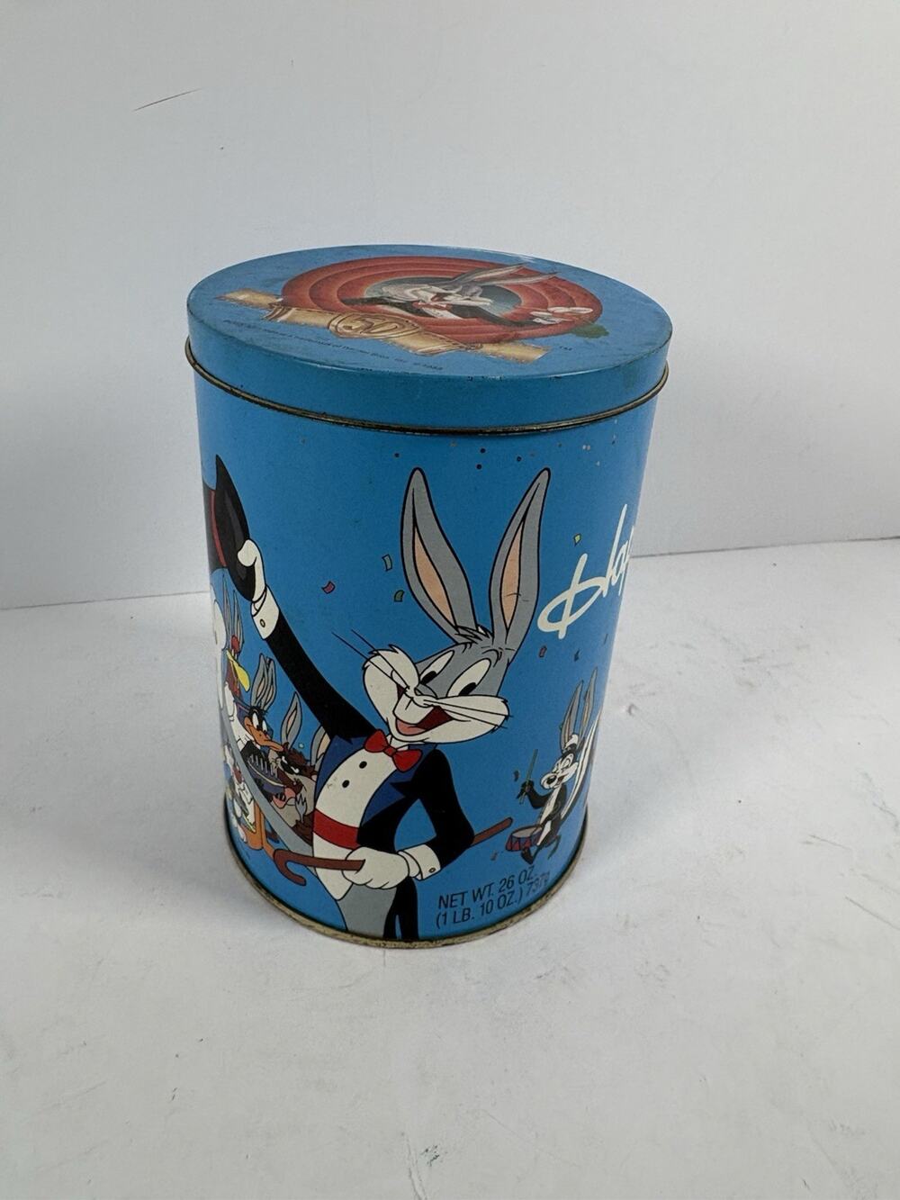 1989 Bugs Bunny 50th Anniversary Brachs Jelly Beans Tin Looney Tunes Canister